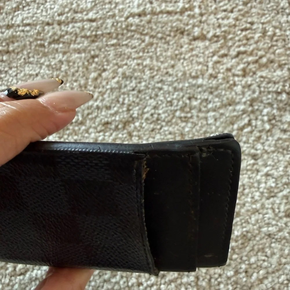Louis Vuitton Black Checkered Card Holder - Picture 4 of 6
